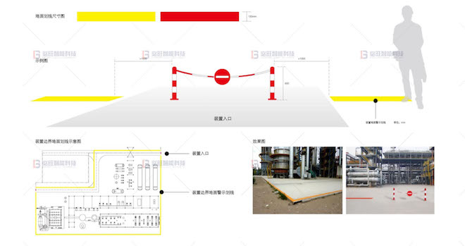炼油化工厂目视化总体设计 装置区域边界设计方案